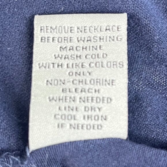 Bailey Blue Womens Dress Blue Scoop Neck Kerchief Hem Size Medium - Picture 7 of 7